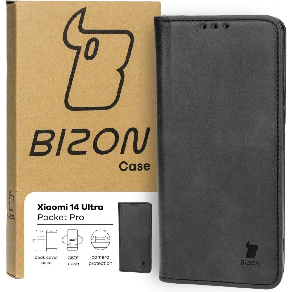 Hurtownia GSM - Bizon Case Pocket Pro Xiaomi 14 Ultra negru - BIZ5351 - {ean13} - Hurt