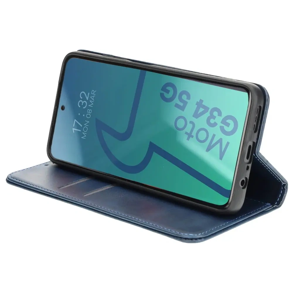 Hurtownia GSM - Bizon Case Pocket Pro Motorola Moto G34 5G albastru marin - BIZ5355 - {ean13} - Hurt