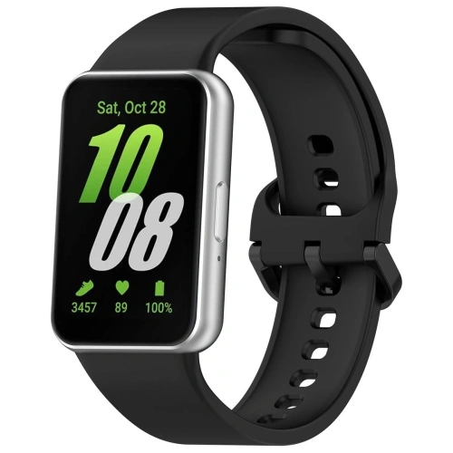 Pasek Bizon Strap Watch Silicone do Samsung Galaxy Fit 3 czarny