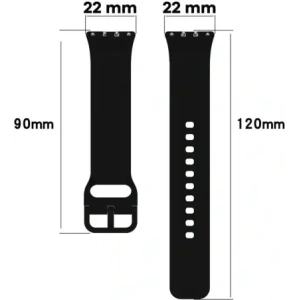 Wholesale Bizon Strap Watch Silicone Samsung Galaxy Fit 3 black - BIZ5356 - {ean13} - Hurt