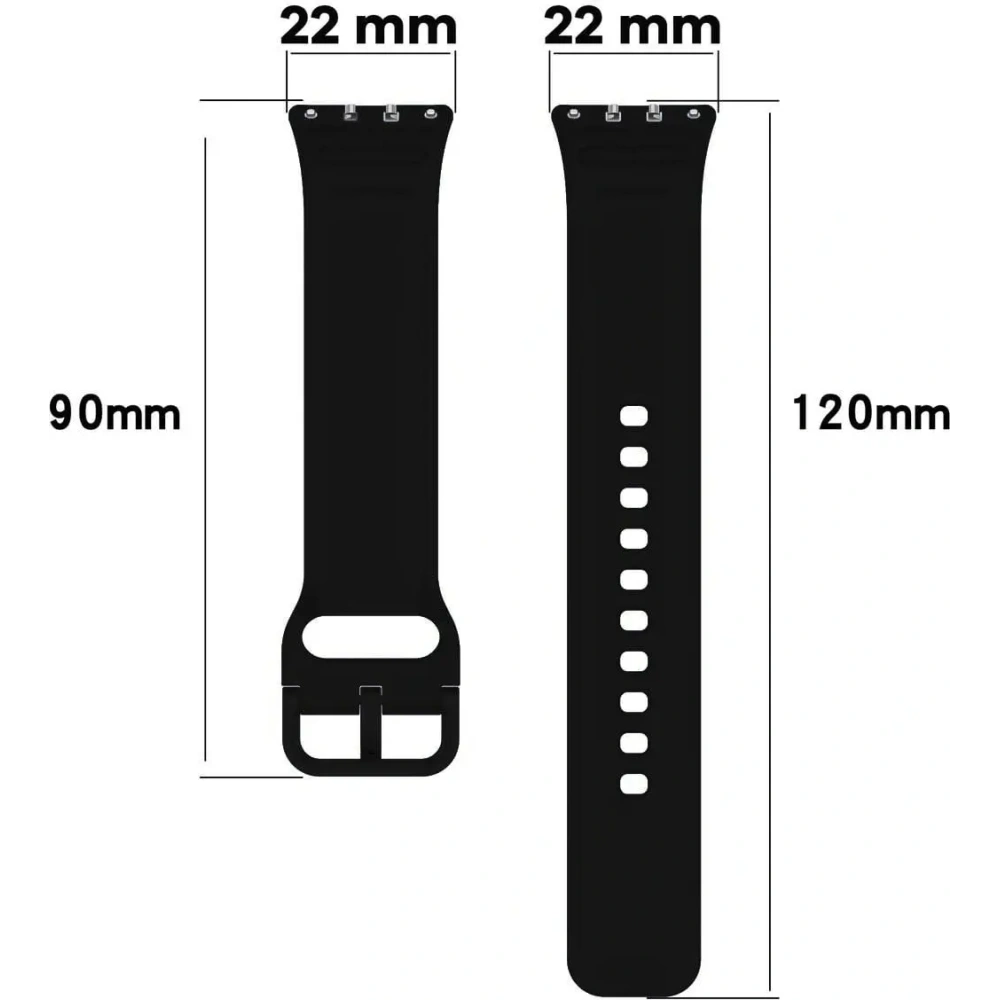 Hurtownia GSM - Pasek Bizon Strap Watch Silicone do Samsung Galaxy Fit 3 czarny - BIZ5356 - {ean13} - Hurt