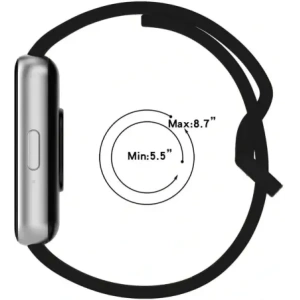Hurtownia GSM - Bizon szíjas óra szilikon Samsung Galaxy Fit 3 fekete - BIZ5356 - {ean13} - Hurt