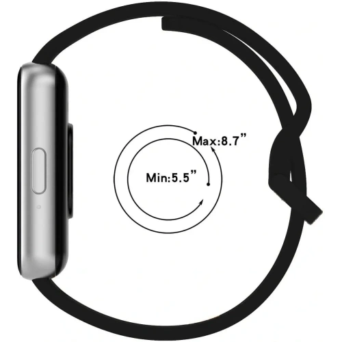 Pasek Bizon Strap Watch Silicone do Samsung Galaxy Fit 3 czarny