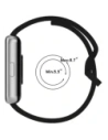 Hurtownia GSM - Bizon szíjas óra szilikon Samsung Galaxy Fit 3 fekete - BIZ5356 - {ean13} - Hurt