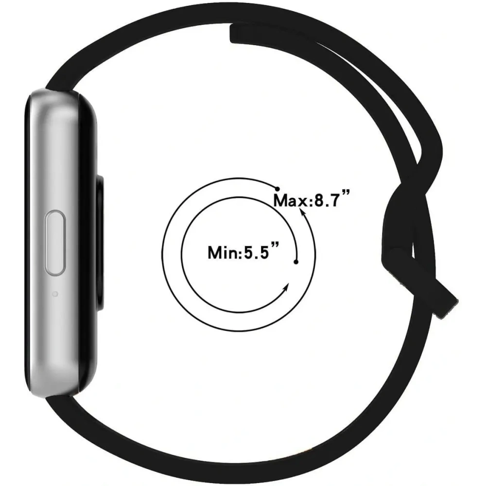 Hurtownia GSM - Bizon szíjas óra szilikon Samsung Galaxy Fit 3 fekete - BIZ5356 - {ean13} - Hurt