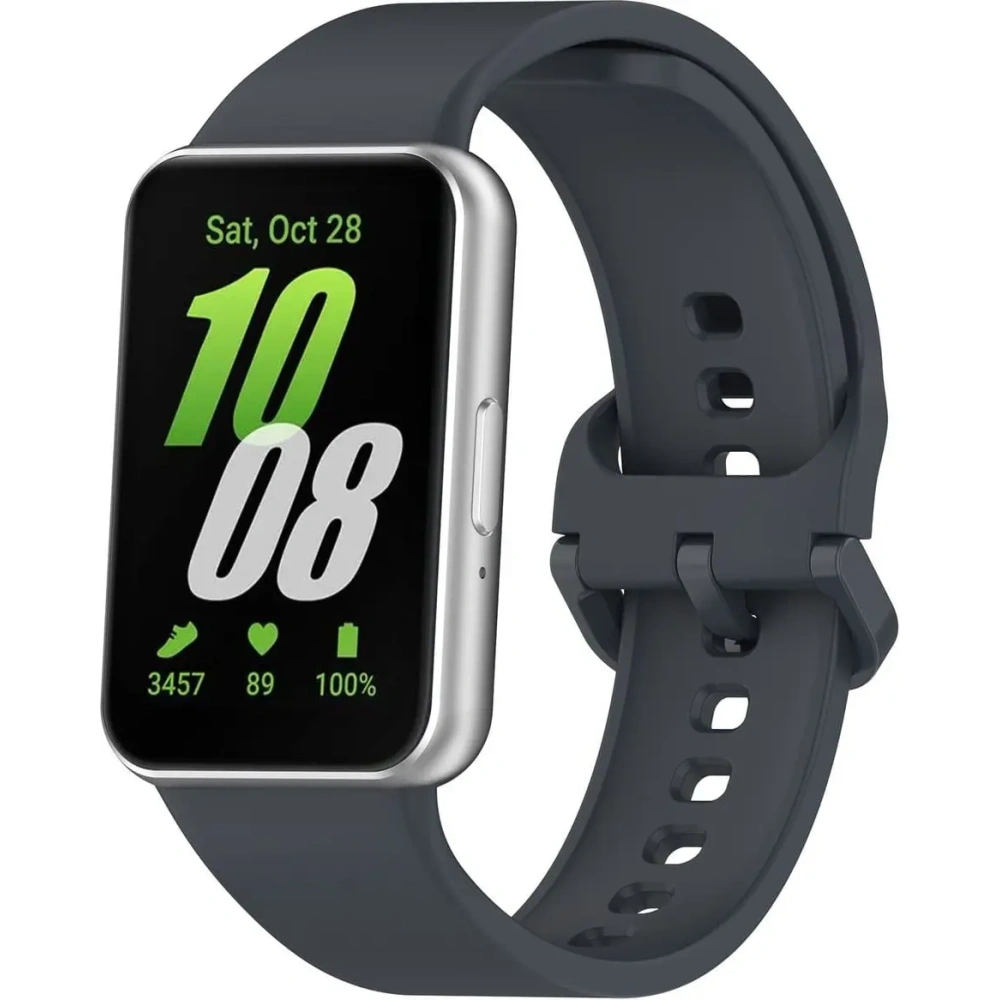 Wholesale Bizon Strap Watch Silicone Samsung Galaxy Fit 3 grey - BIZ4787 - {ean13} - Hurt