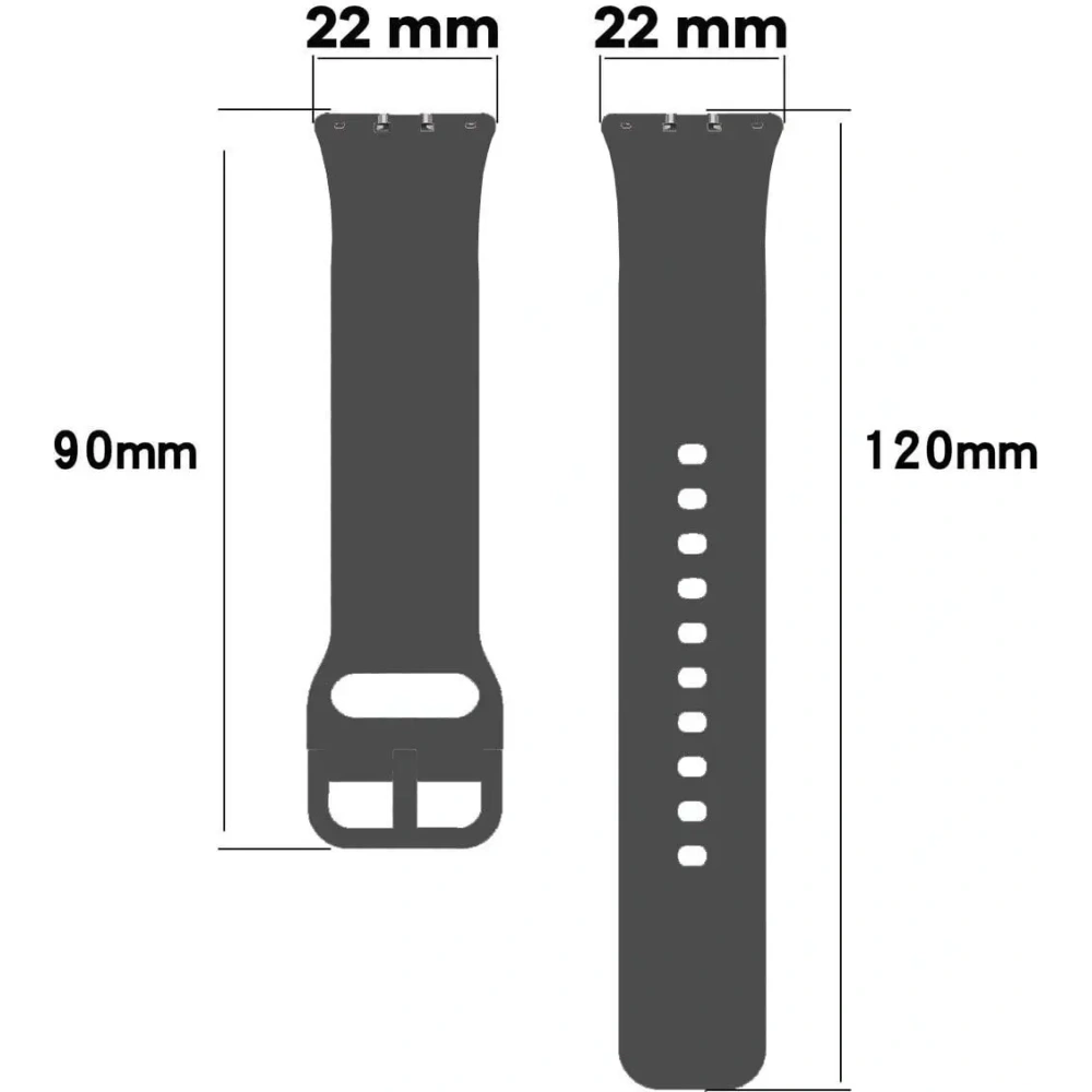 Wholesale Bizon Strap Watch Silicone Samsung Galaxy Fit 3 grey - BIZ4787 - {ean13} - Hurt