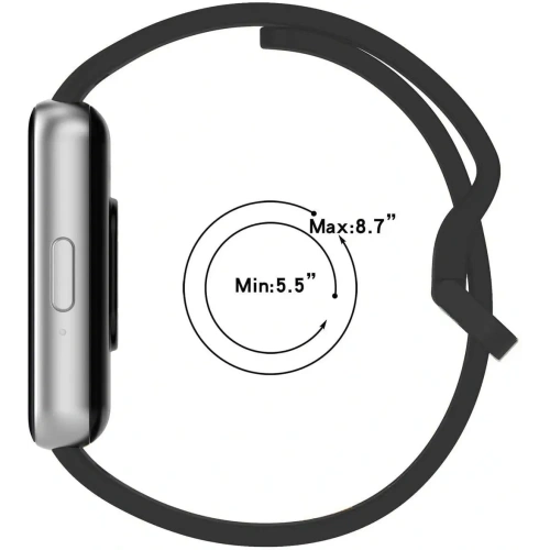 Pasek Bizon Strap Watch Silicone do Samsung Galaxy Fit 3 szary