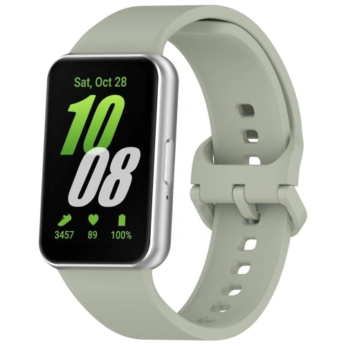Pasek Bizon Strap Watch Silicone do Samsung Galaxy Fit 3 jasnozielony