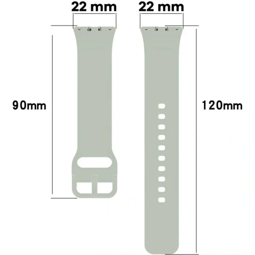 Pasek Bizon Strap Watch Silicone do Samsung Galaxy Fit 3 jasnozielony