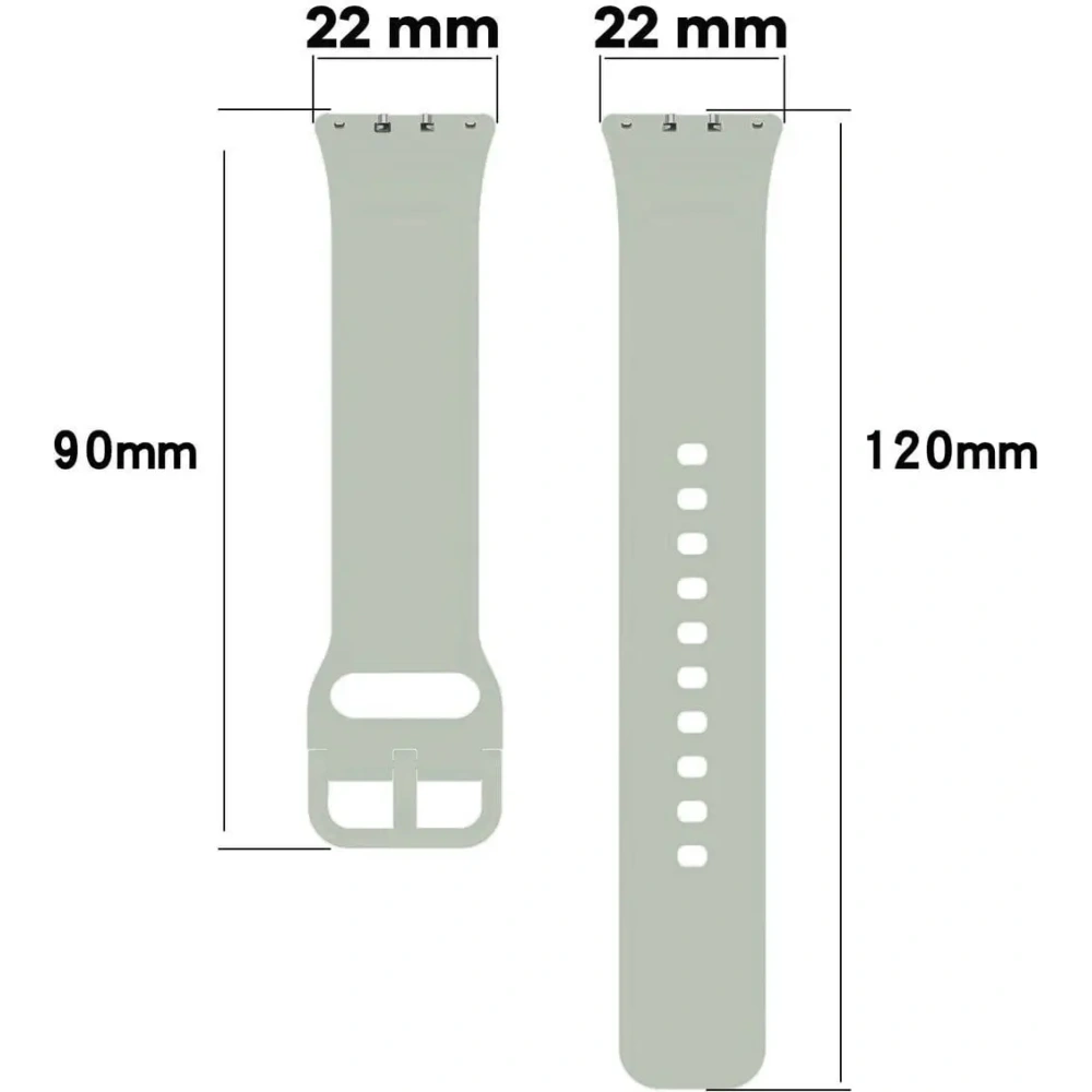 Wholesale Bizon Strap Watch Silicone Samsung Galaxy Fit 3 light green - BIZ4788 - {ean13} - Hurt