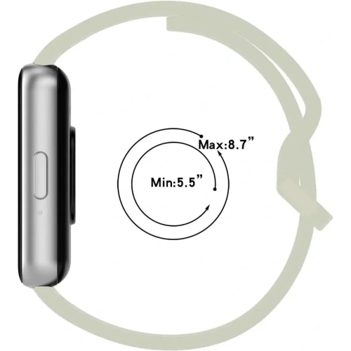 Pasek Bizon Strap Watch Silicone do Samsung Galaxy Fit 3 jasnozielony