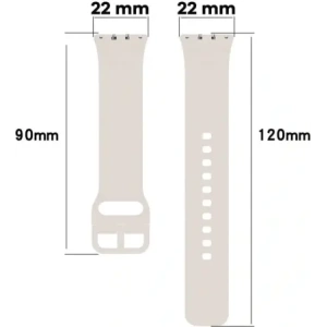 Wholesale Bizon Strap Watch Silicone Samsung Galaxy Fit 3 light grey - BIZ5360 - {ean13} - Hurt