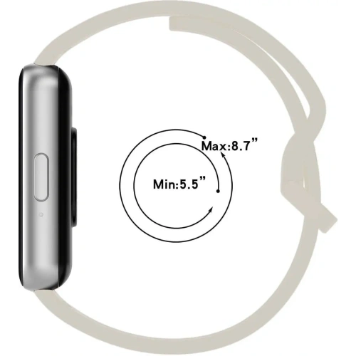 Pasek Bizon Strap Watch Silicone do Samsung Galaxy Fit 3 jasnoszary