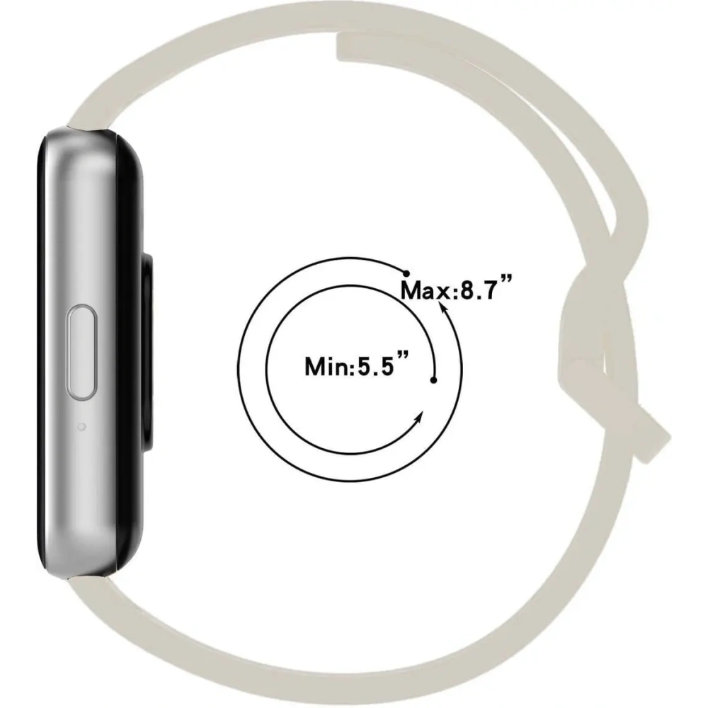 Hurtownia GSM - Ceas cu curea din silicon Bizon Samsung Galaxy Fit 3 gri deschis - BIZ5360 - {ean13} - Hurt