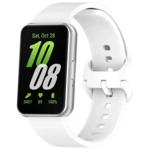 Wholesale Bizon Strap Watch Silicone Samsung Galaxy Fit 3 white - BIZ5361 - {ean13} - Hurt