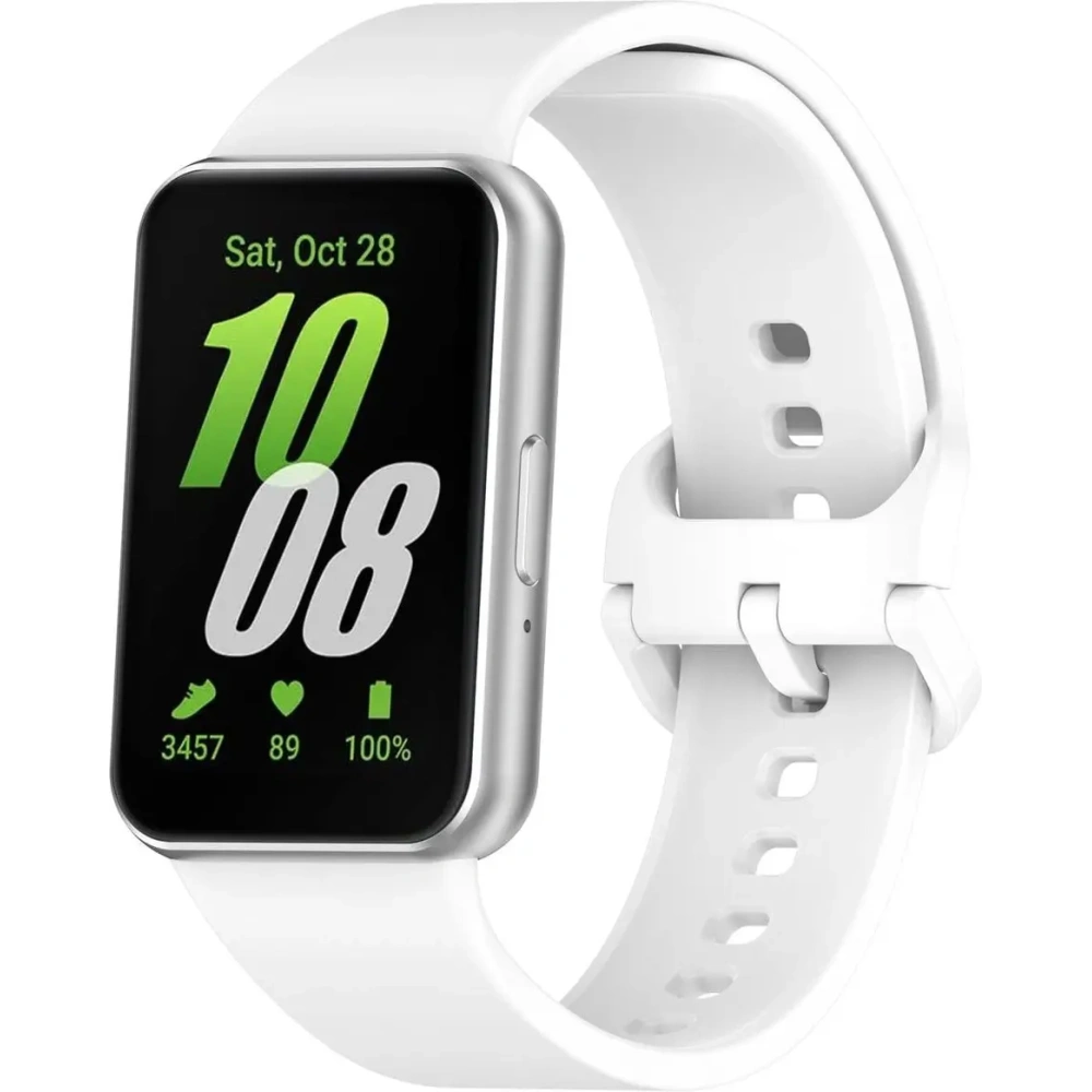 Hurtownia GSM - Pasek Bizon Strap Watch Silicone do Samsung Galaxy Fit 3 biały - BIZ5361 - {ean13} - Hurt