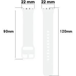 Wholesale Bizon Strap Watch Silicone Samsung Galaxy Fit 3 white - BIZ5361 - {ean13} - Hurt