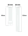 Hurtownia GSM - Pasek Bizon Strap Watch Silicone do Samsung Galaxy Fit 3 biały - BIZ5361 - {ean13} - Hurt