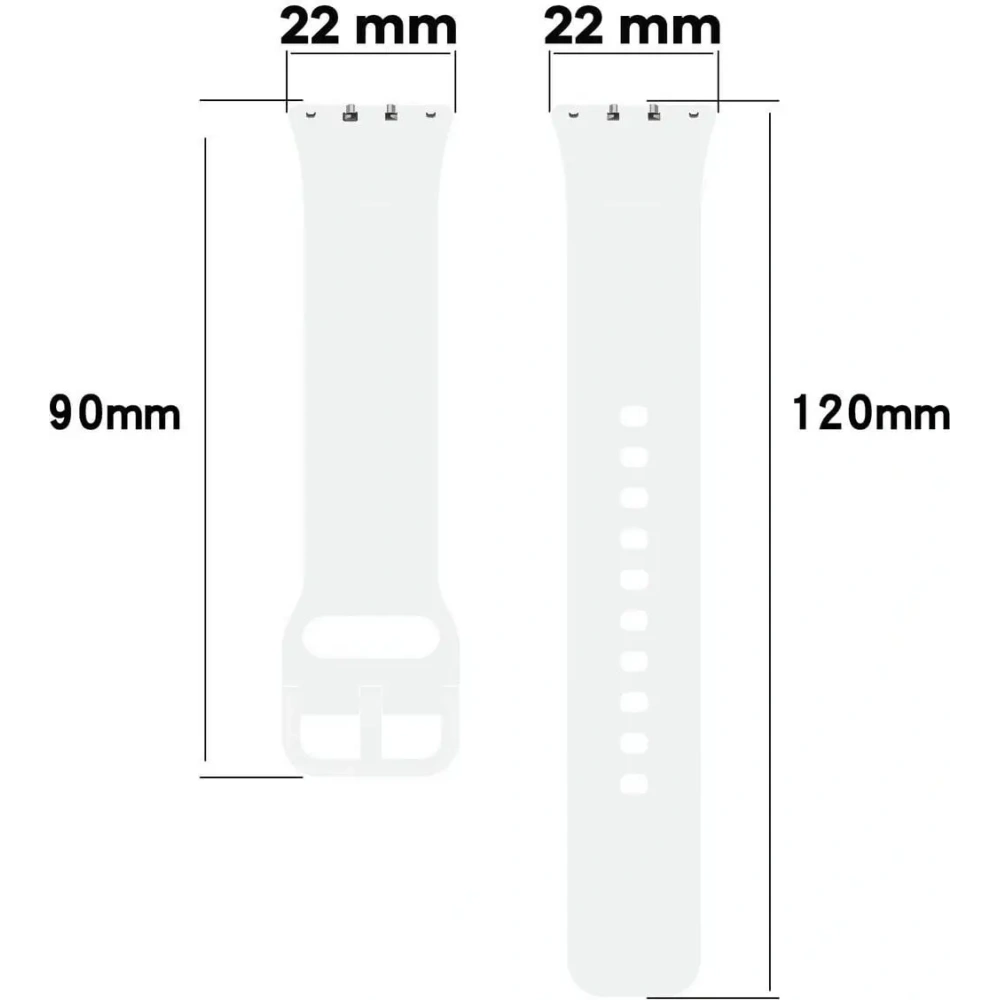 Hurtownia GSM - Pasek Bizon Strap Watch Silicone do Samsung Galaxy Fit 3 biały - BIZ5361 - {ean13} - Hurt