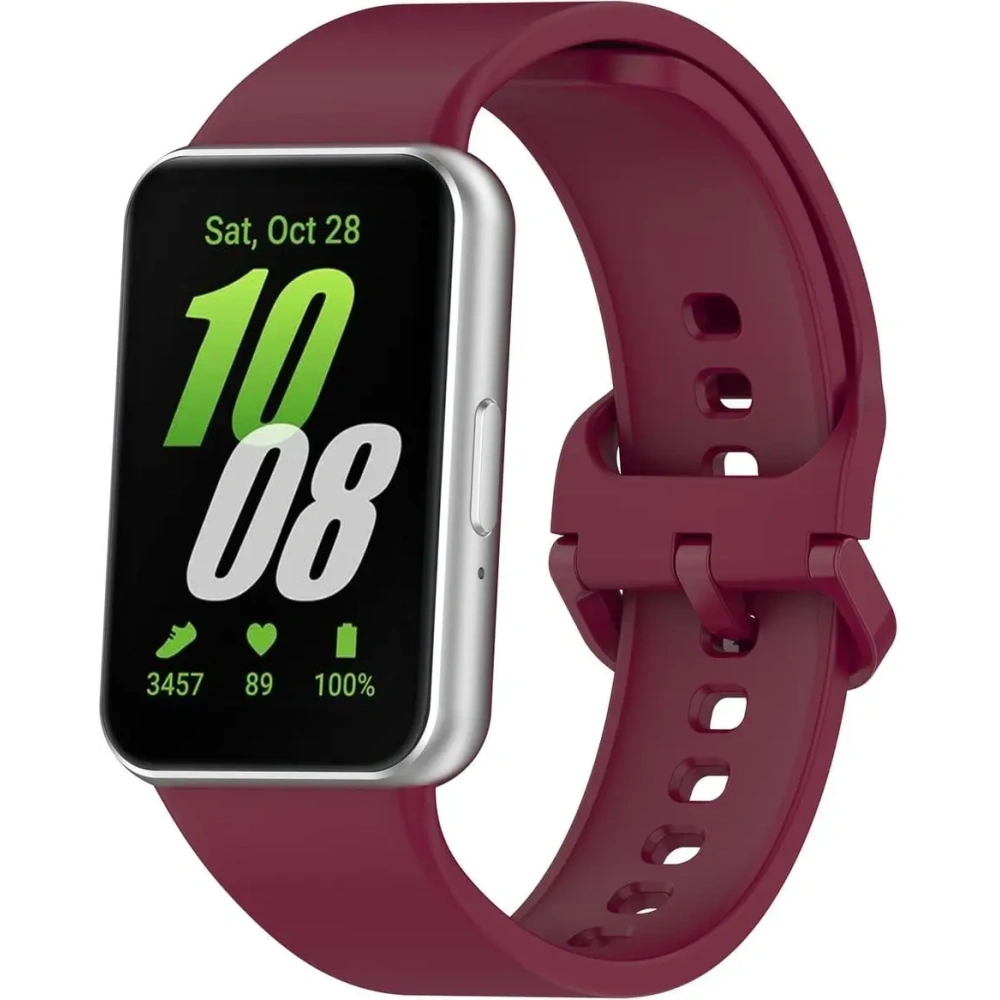 Hurtownia GSM - Pasek Bizon Strap Watch Silicone do Samsung Galaxy Fit 3 burgundowy - BIZ4791 - {ean13} - Hurt