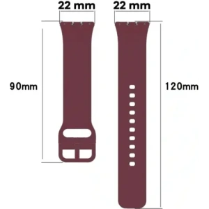 Wholesale Bizon Strap Watch Silicone Samsung Galaxy Fit 3 burgundy - BIZ4791 - {ean13} - Hurt
