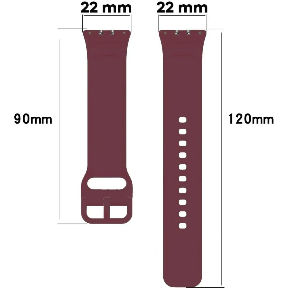 Hurtownia GSM - Pasek Bizon Strap Watch Silicone do Samsung Galaxy Fit 3 burgundowy - BIZ4791 - {ean13} - Hurt