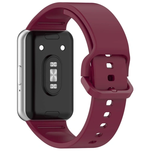 Pasek Bizon Strap Watch Silicone do Samsung Galaxy Fit 3 burgundowy