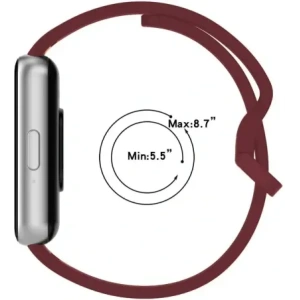 Wholesale Bizon Strap Watch Silicone Samsung Galaxy Fit 3 burgundy - BIZ4791 - {ean13} - Hurt