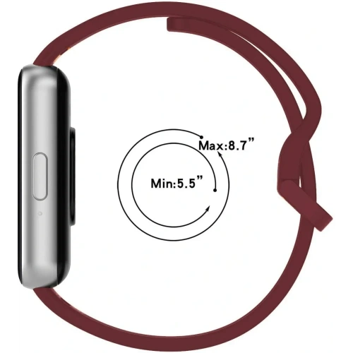 Pasek Bizon Strap Watch Silicone do Samsung Galaxy Fit 3 burgundowy