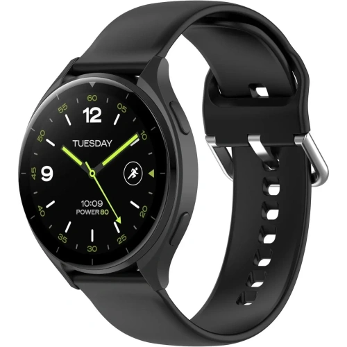 Pasek Bizon Strap Watch Silicone Pro do Xiaomi Watch 2 czarny