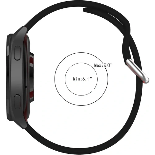 Pasek Bizon Strap Watch Silicone Pro do Xiaomi Watch 2 czarny