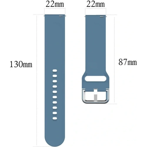 Pasek Bizon Strap Watch Silicone Pro do Xiaomi Watch 2 ciemnoniebieski