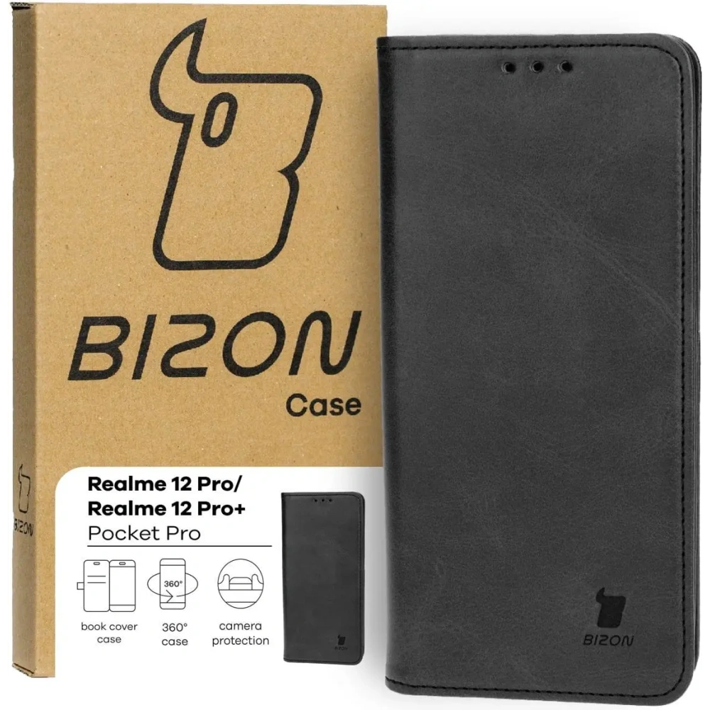 Hurtownia GSM - Bizon Case Pocket Pro Realme 12 Pro / 12 Pro+ fekete - BIZ4797 - {ean13} - Hurt