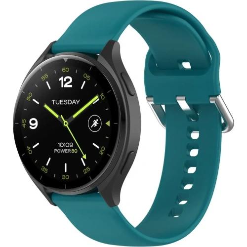 Pasek Bizon Strap Watch Silicone Pro do Xiaomi Watch 2 ciemnoturkusowy