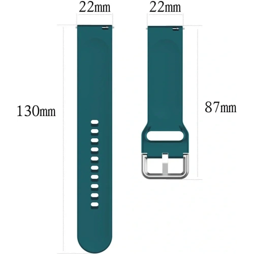 Pasek Bizon Strap Watch Silicone Pro do Xiaomi Watch 2 ciemnoturkusowy