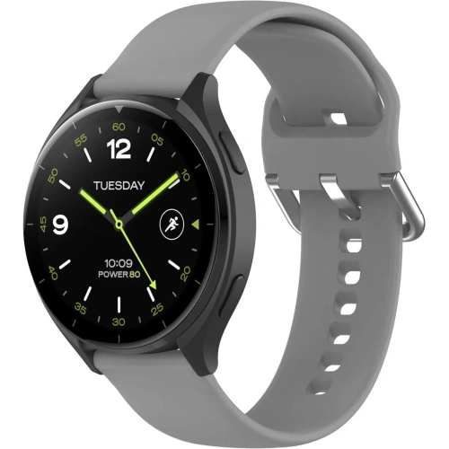 Pasek Bizon Strap Watch Silicone Pro do Xiaomi Watch 2 szary