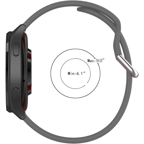 Pasek Bizon Strap Watch Silicone Pro do Xiaomi Watch 2 szary