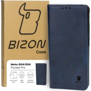 Hurtownia GSM - Bizon Case Pocket Pro Motorola Moto G04 / G24 sötétkék - BIZ5371 - {ean13} - Hurt