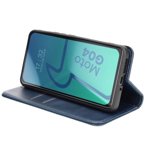 Etui z klapką Bizon Case Pocket Pro do Motorola Moto G04 / G24 granatowe