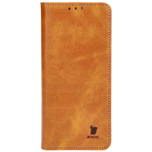 Etui z klapką Bizon Case Pocket Pro do Motorola Moto G04 / G24 brązowe