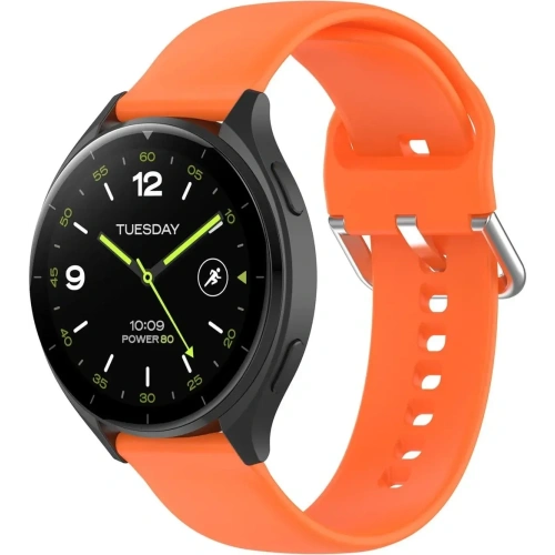 Pasek Bizon Strap Watch Silicone Pro do Xiaomi Watch 2 pomarańczowy