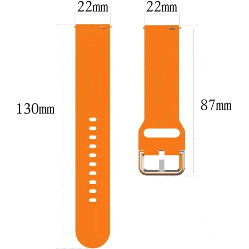 Pasek Bizon Strap Watch Silicone Pro do Xiaomi Watch 2 pomarańczowy