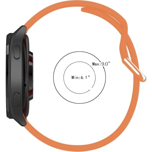 Pasek Bizon Strap Watch Silicone Pro do Xiaomi Watch 2 pomarańczowy