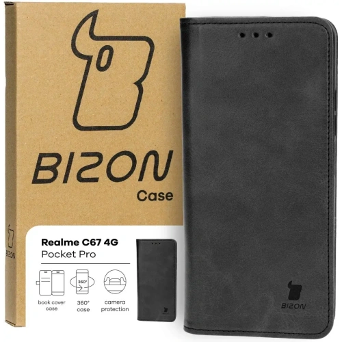 Etui z klapką Bizon Case Pocket Pro do Realme C67 4G czarne