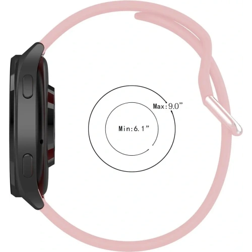 Pasek Bizon Strap Watch Silicone Pro do Xiaomi Watch 2 jasnoróżowy