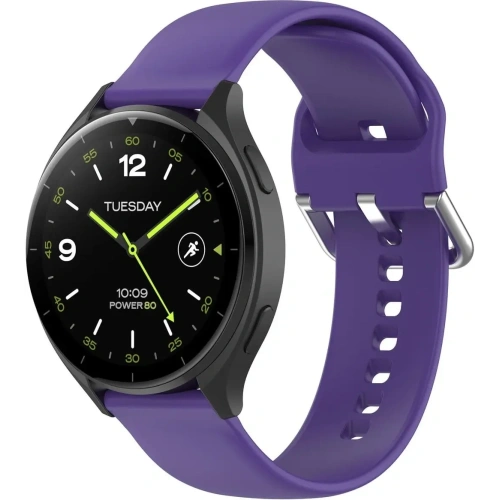 Pasek Bizon Strap Watch Silicone Pro do Xiaomi Watch 2 fioletowy