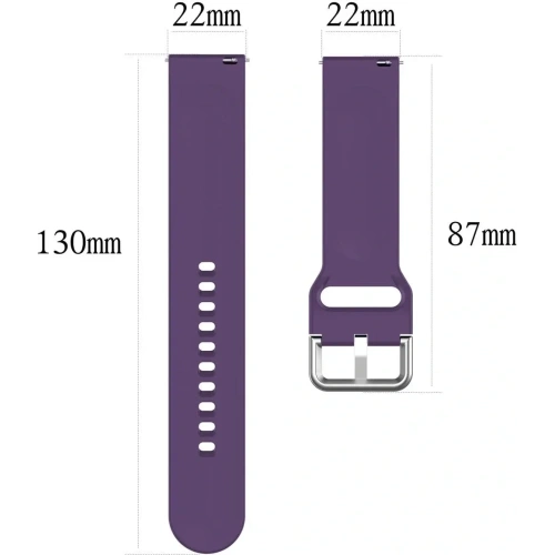 Pasek Bizon Strap Watch Silicone Pro do Xiaomi Watch 2 fioletowy