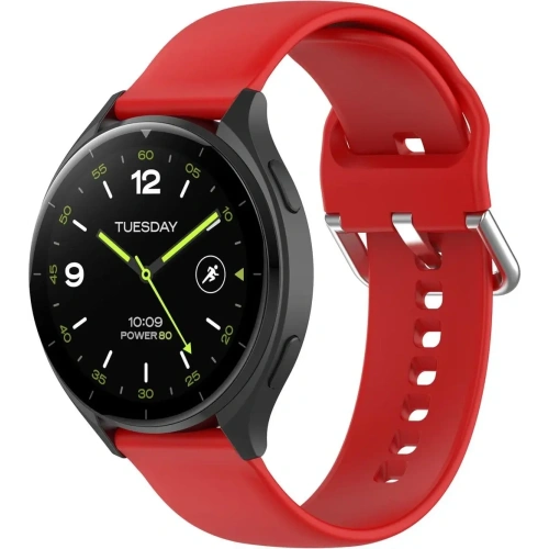 Pasek Bizon Strap Watch Silicone Pro do Xiaomi Watch 2 czerwony