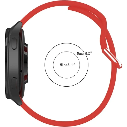 Pasek Bizon Strap Watch Silicone Pro do Xiaomi Watch 2 czerwony